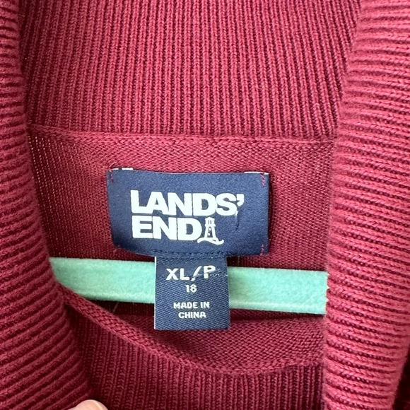 Lands End Turtleneck - Fuchsia Plum Block - Size XLP - NWT - Picture 8 of 12